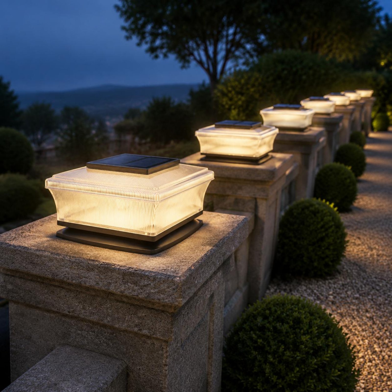 Post Cap Light - Solar Post Cap Light Wireless Square