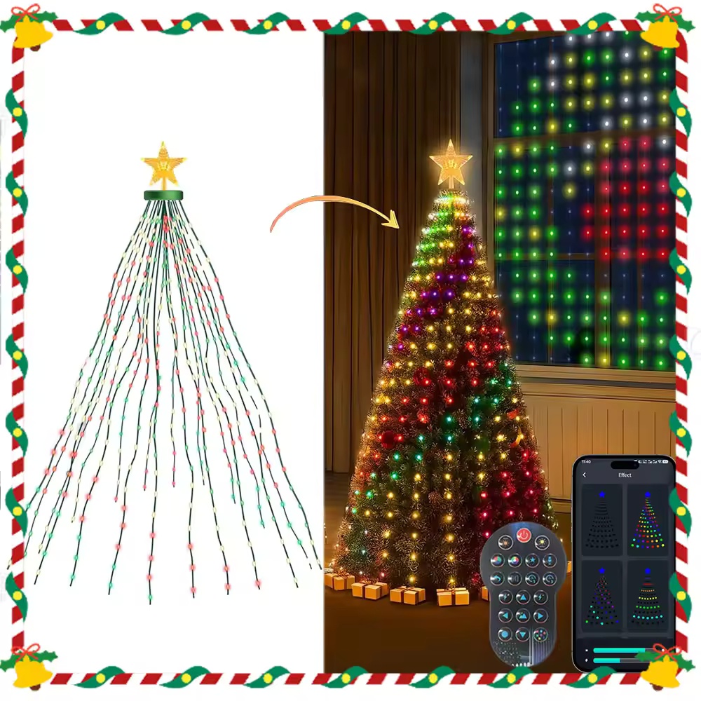 Xmas Outdoor Lighting Decorations - 2.1M 400LEDs Christmas Lights Holiday String