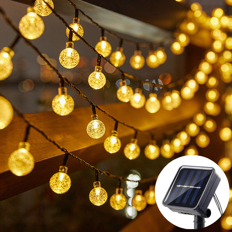 Landscape Spike Light - 20/50/100 LED Solar Power Crystal Ball