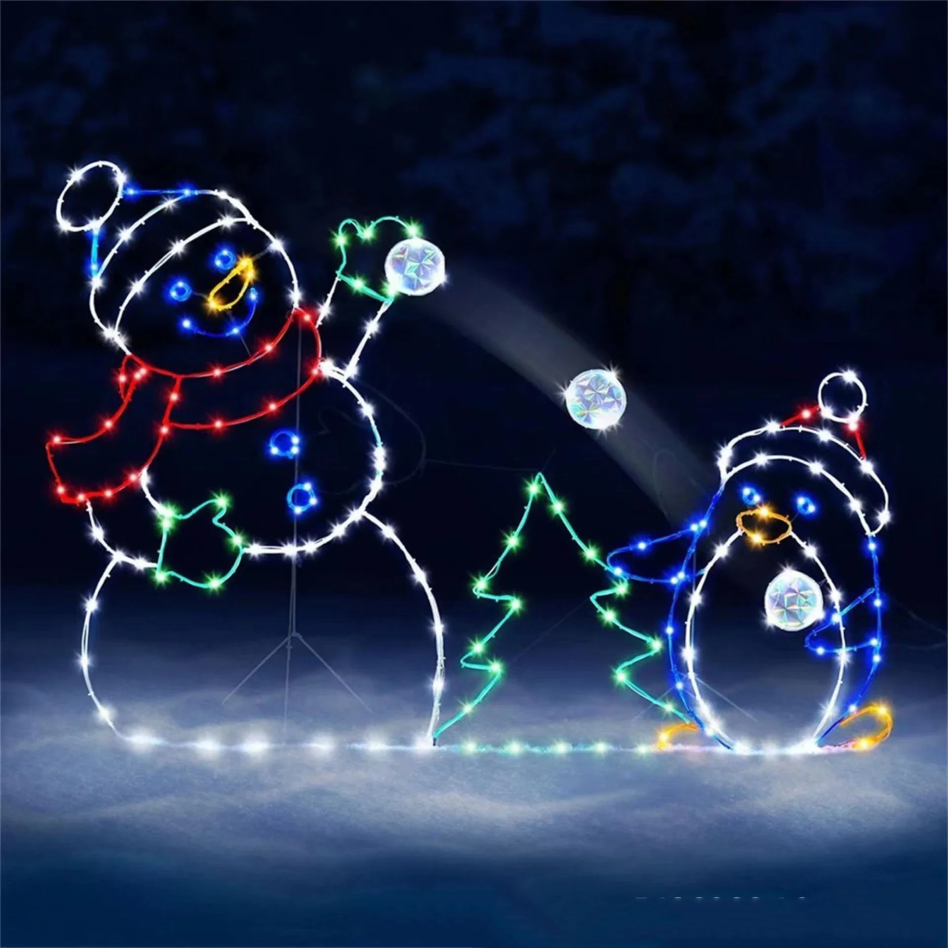 Animated Snowball Light LED Gl - огляд і ціна Outdoor Lighting Effects