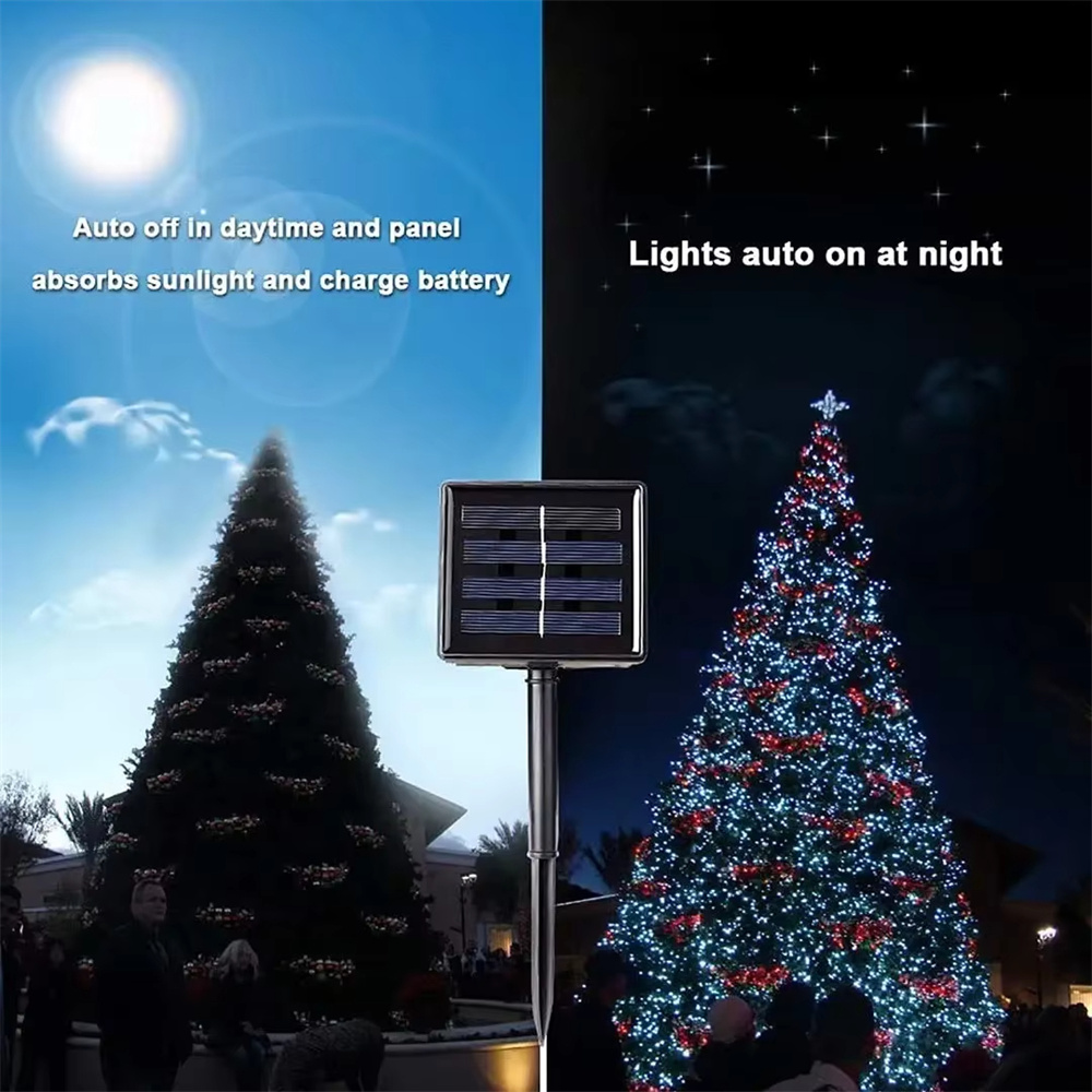 300LED Solar String Light Fair - огляд і ціна Xmas Outdoor Lighting Decorations