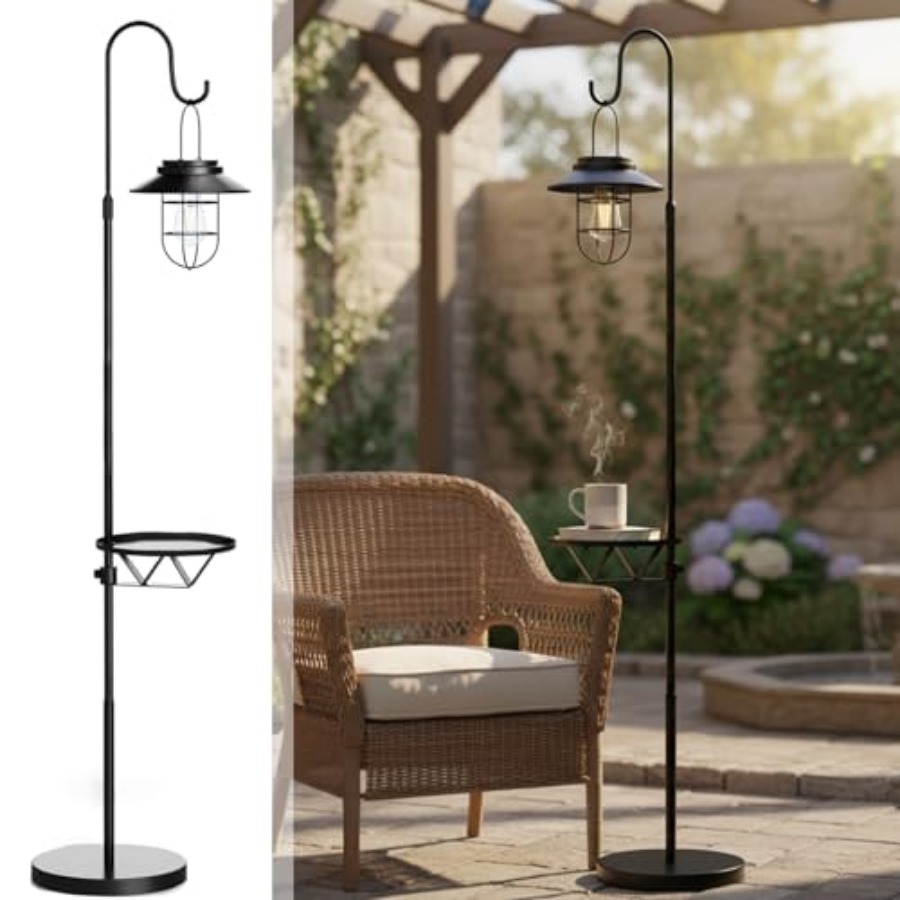 Solar Floor Lamp with Table, 6 - огляд і ціна Outdoor Lighting Patio