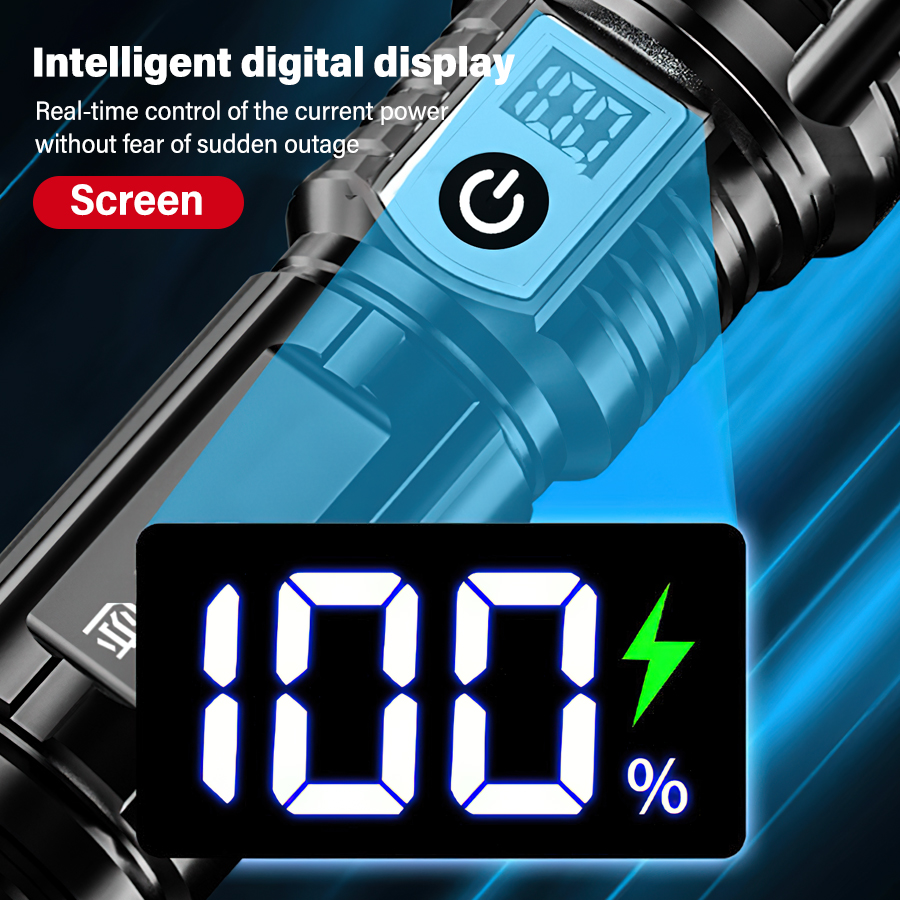 High Power 200000LM LED Flashl - огляд і ціна Outdoor Lighting Battery