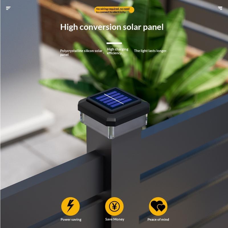 1Pcs IP65 Waterproof Solar Fen - огляд і ціна Post Cap Light