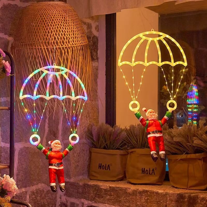 String Lights LED Santa Parach - огляд і ціна Xmas Outdoor Lighting Decorations