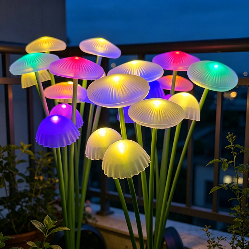 Solar Jellyfish Mushroom Light - огляд і ціна Landscape Spike Light