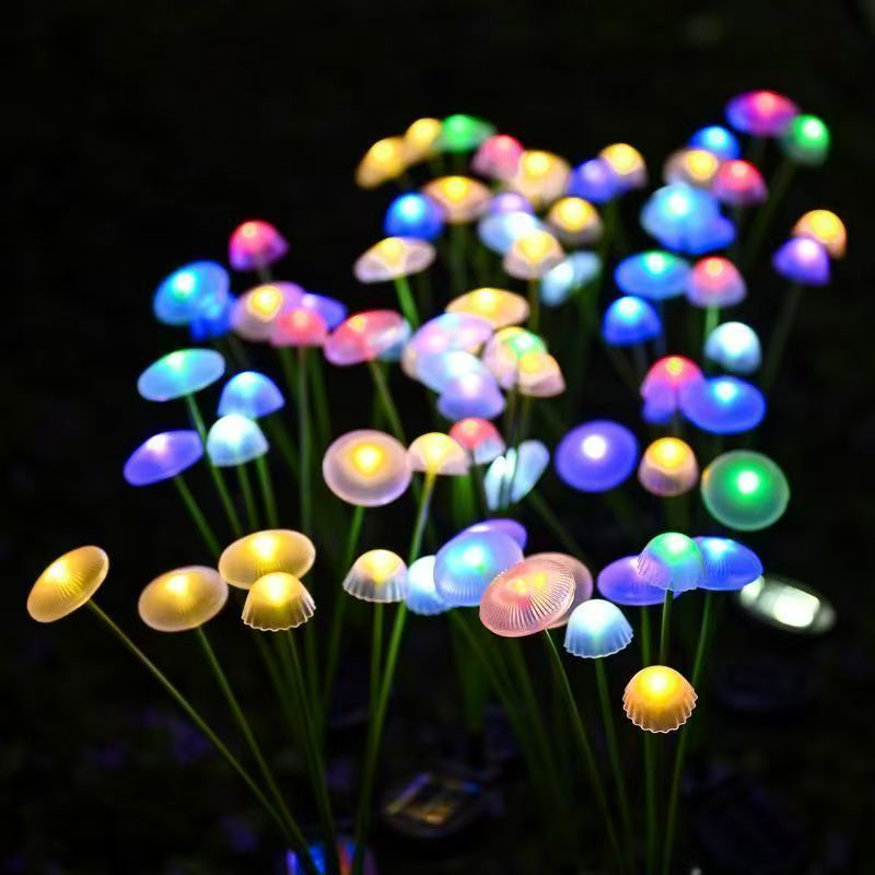 Solar Jellyfish Mushroom Light - огляд і ціна Landscape Spike Light