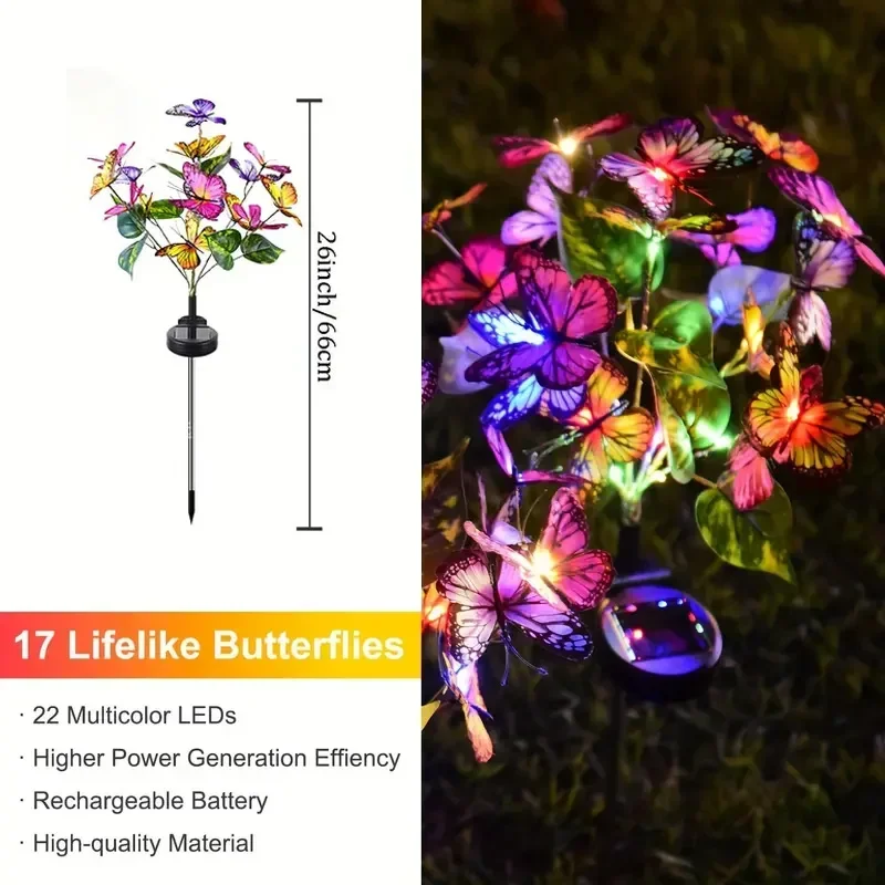 Solar LED Butterfly Garden Lig - огляд і ціна Outdoor Lighting Effects