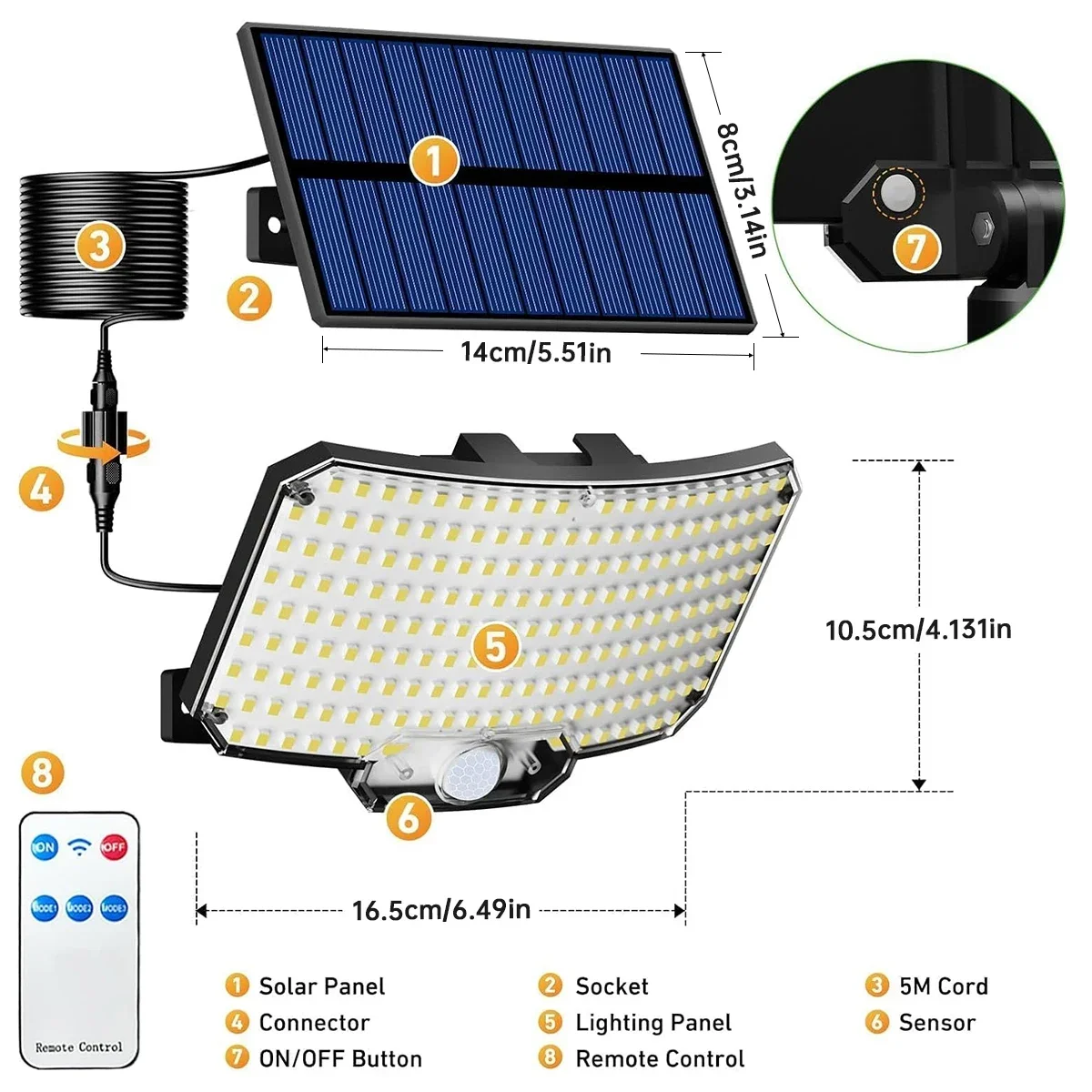 234LED Solar Outdoor Lights Mo - огляд і ціна Outdoor Lighting Patio