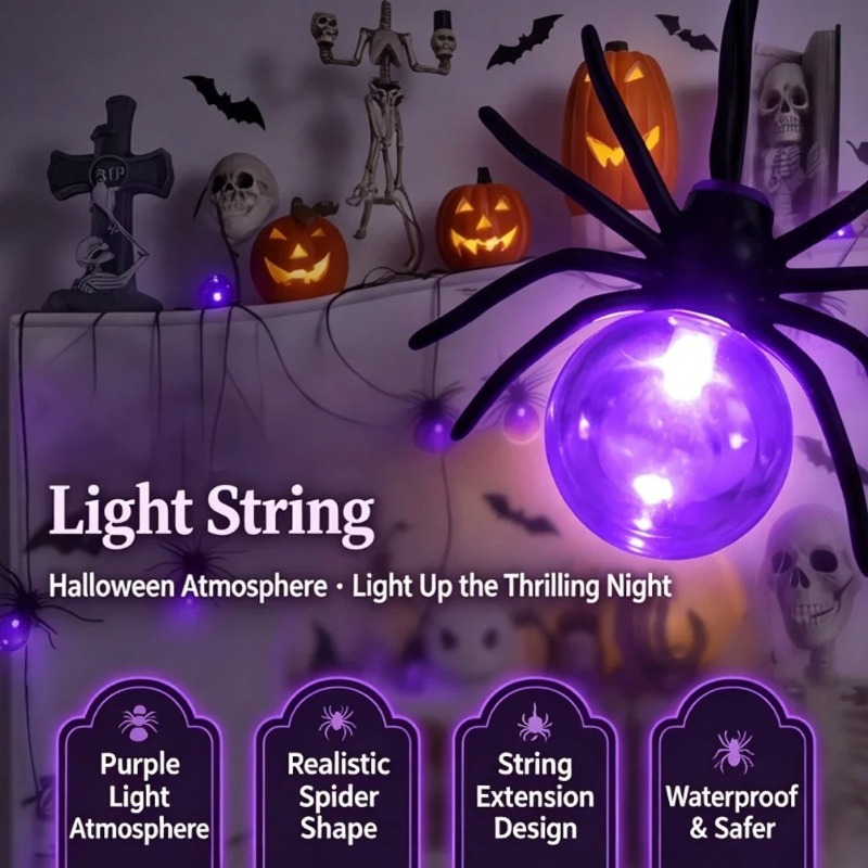 Battery Powered Spider LED Str - огляд і ціна Outdoor Lighting Battery