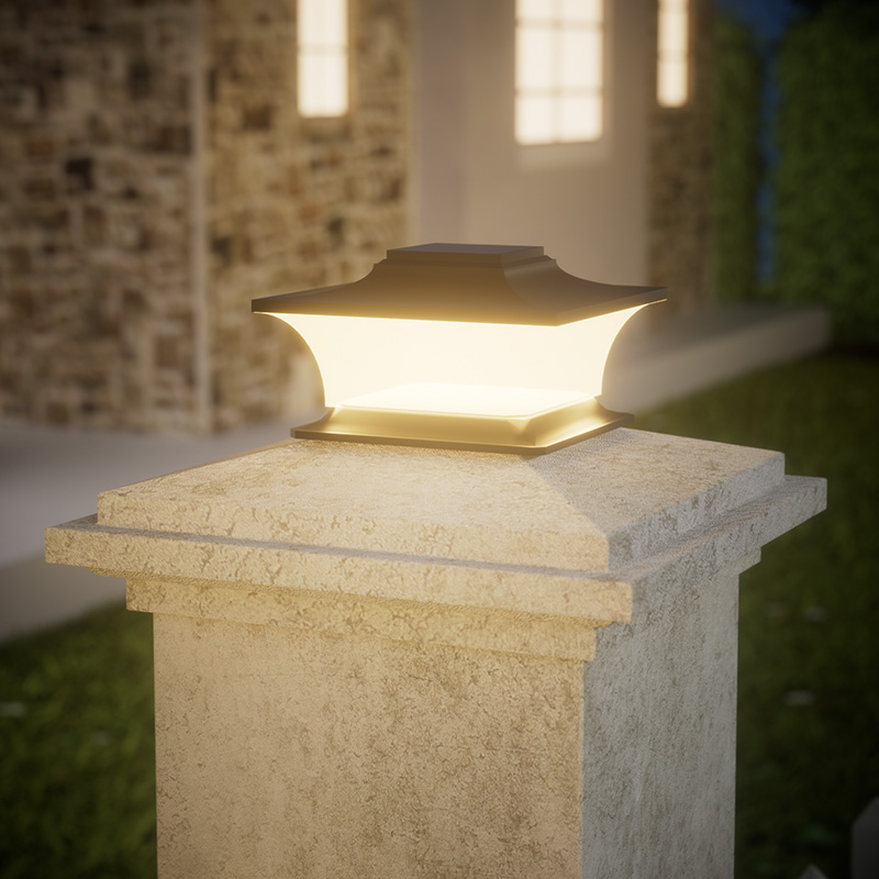 Solar Post Light with Auto On/ - огляд і ціна Post Cap Light