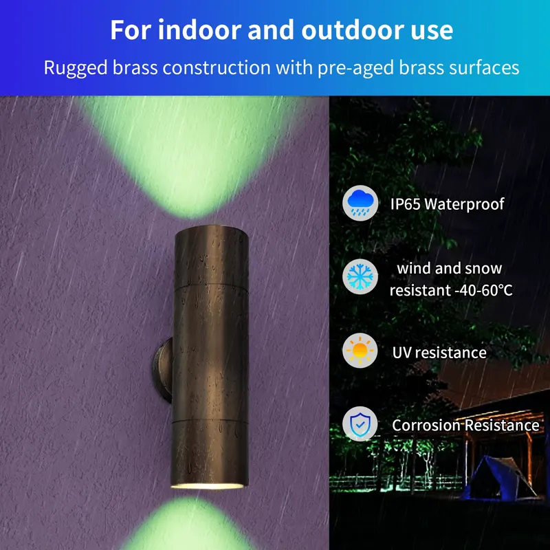 Durable Brass Outdoor LED Wall - огляд і ціна Outdoor Lighting Design