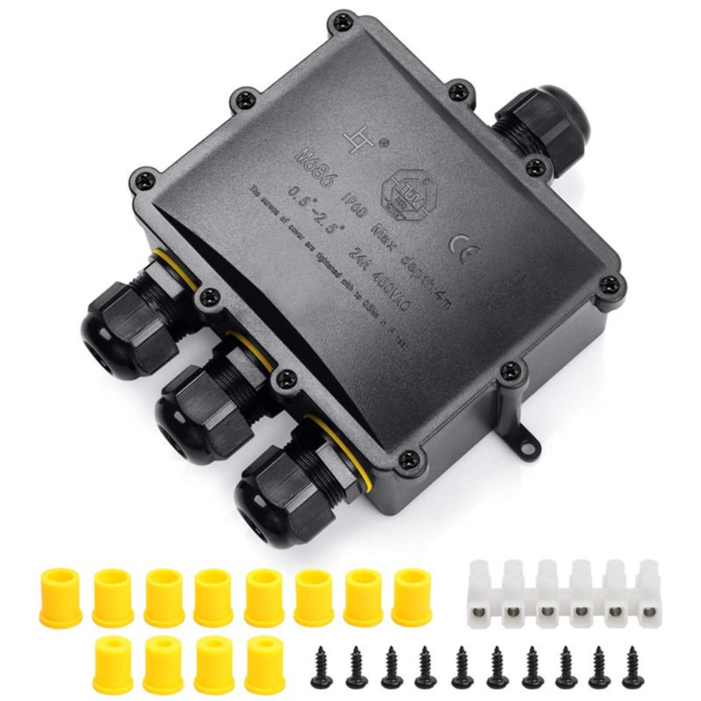 4Way 1In3Out IP68 Waterproof 4 - огляд і ціна Outdoor Lighting Underground Wiring