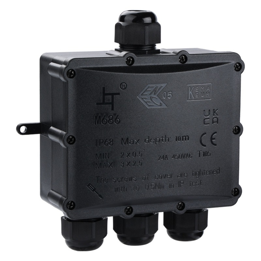 4Way 1In3Out IP68 Waterproof 4 - огляд і ціна Outdoor Lighting Underground Wiring