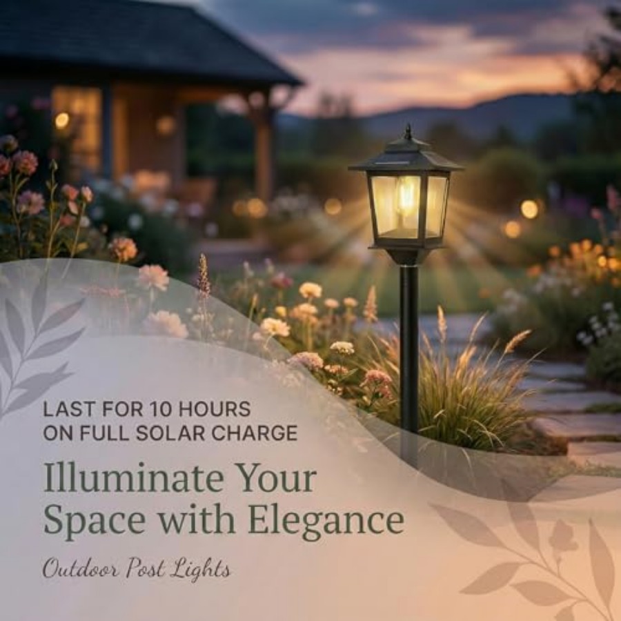 Outdoor Solar Post Lights, 2-P - огляд і ціна Outdoor Lighting Patio