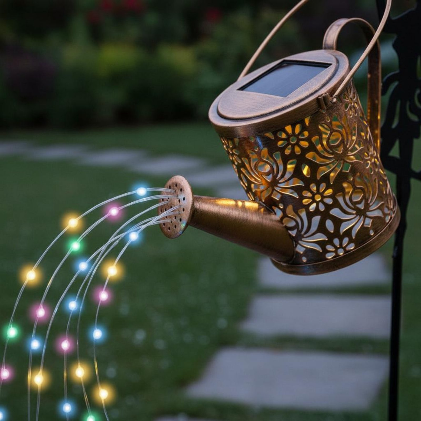 Solar Fairy Watering Can Light - огляд і ціна Outdoor Lighting Patio