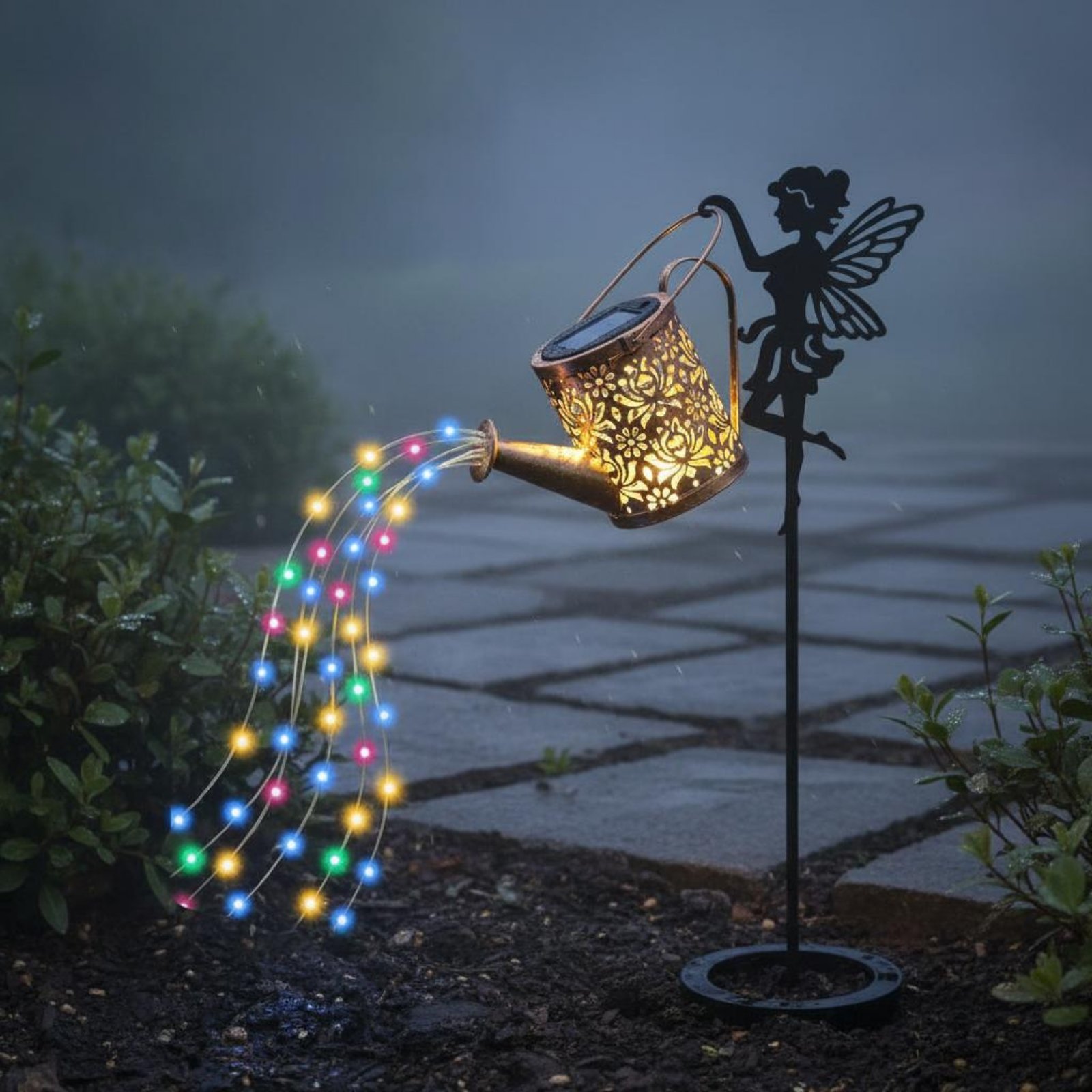Solar Fairy Watering Can Light - огляд і ціна Outdoor Lighting Patio