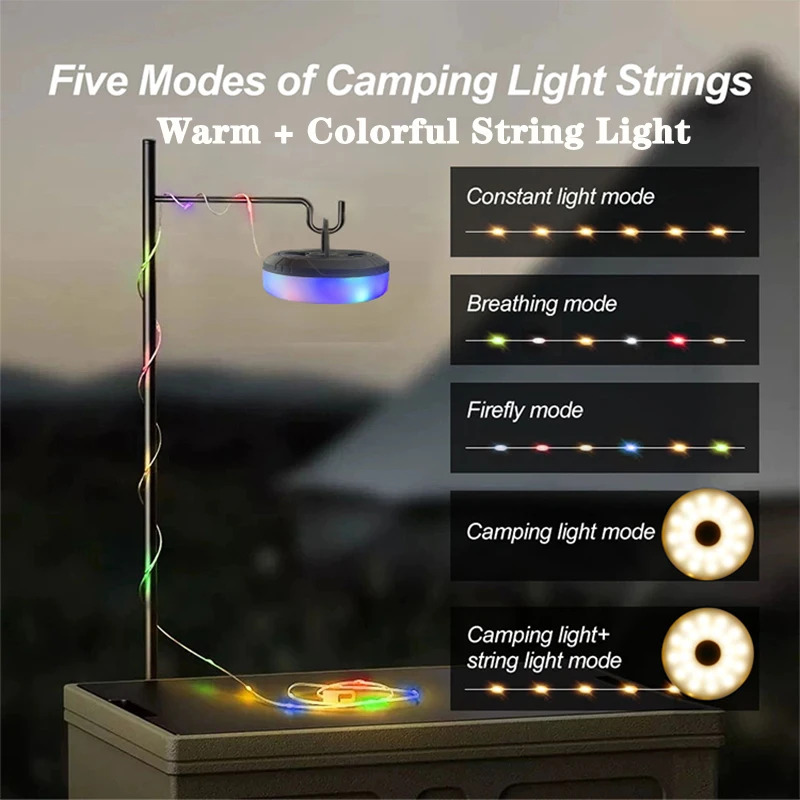 10m Atmosphere LED Camping Lig - огляд і ціна Outdoor Lighting Battery