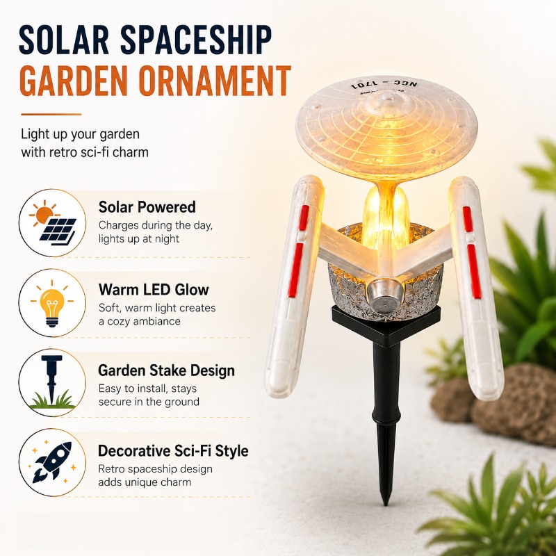 Star Trek USS Enterprise Solar - огляд і ціна Landscape Spike Light