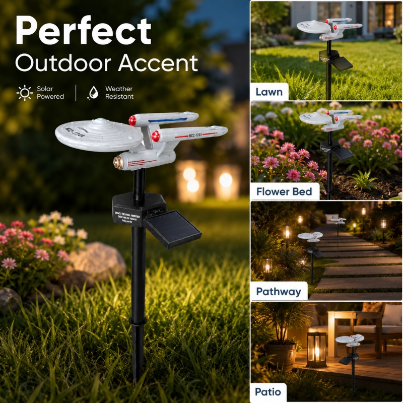 Star Trek USS Enterprise Solar - огляд і ціна Landscape Spike Light