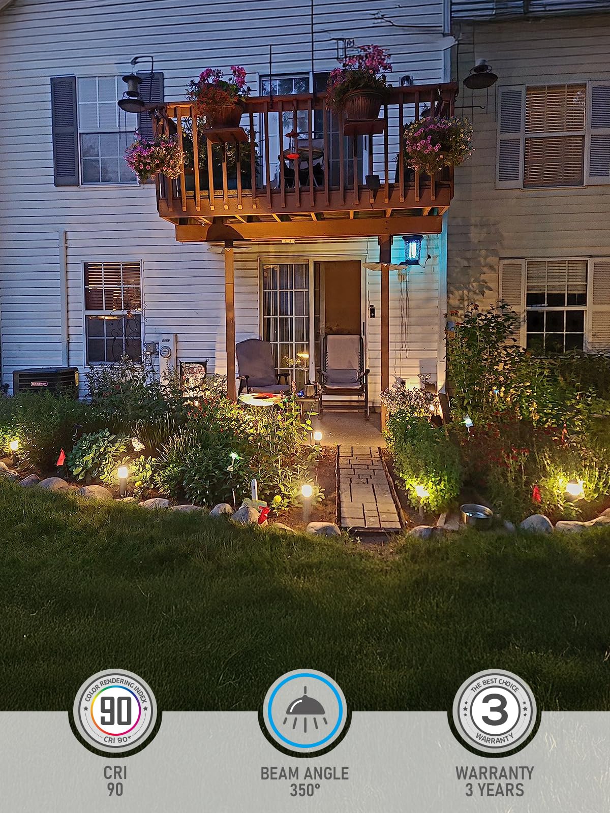 8Pcs LED Outdoor Garden Lawn L - огляд і ціна Landscape Spike Light