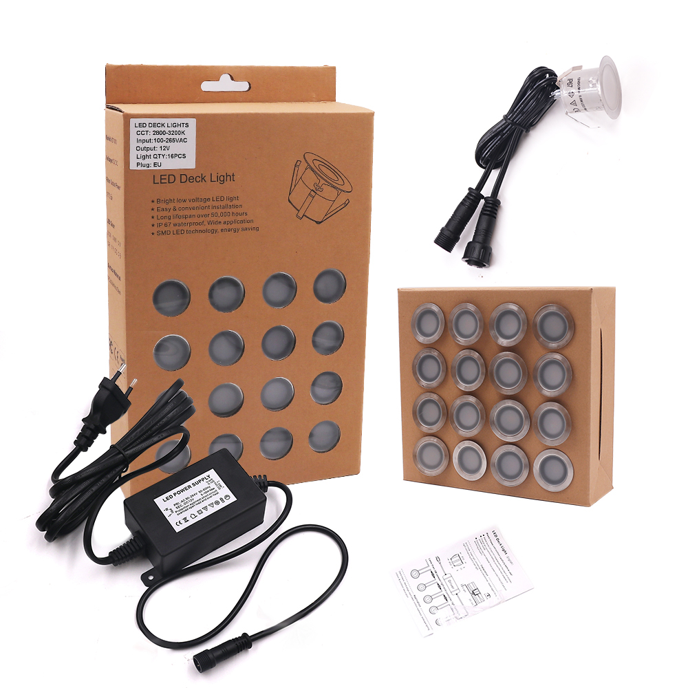 DC12V RGB LED Deck Light IP67  - огляд і ціна Deck Step Light