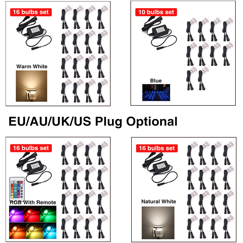 DC12V RGB LED Deck Light IP67  - огляд і ціна Deck Step Light