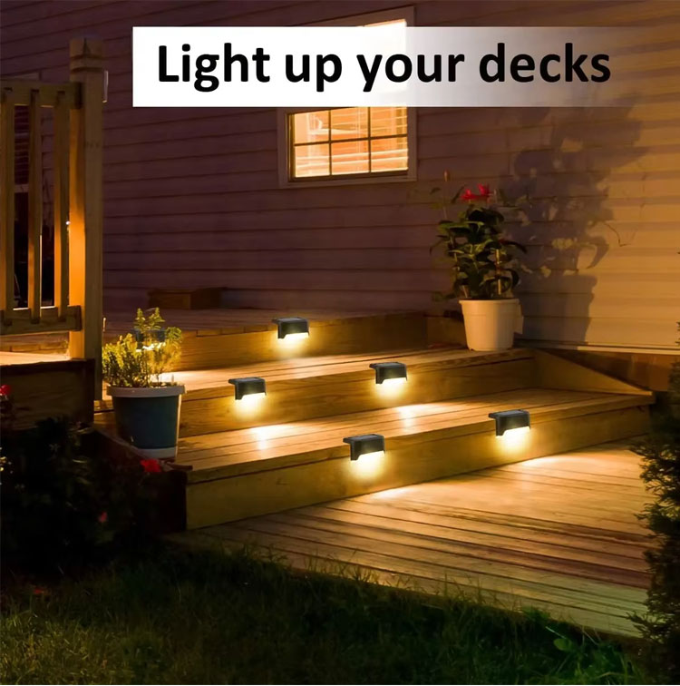 Waterproof Solar-powered Fence - огляд і ціна Deck Step Light