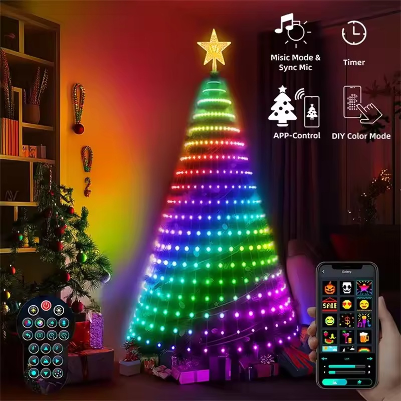 2.1M 400LEDs Christmas Lights  - огляд і ціна Xmas Outdoor Lighting Decorations