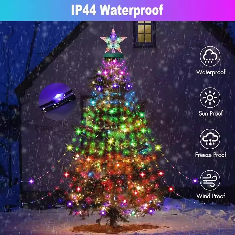 2.1M 400LEDs Christmas Lights  - огляд і ціна Xmas Outdoor Lighting Decorations