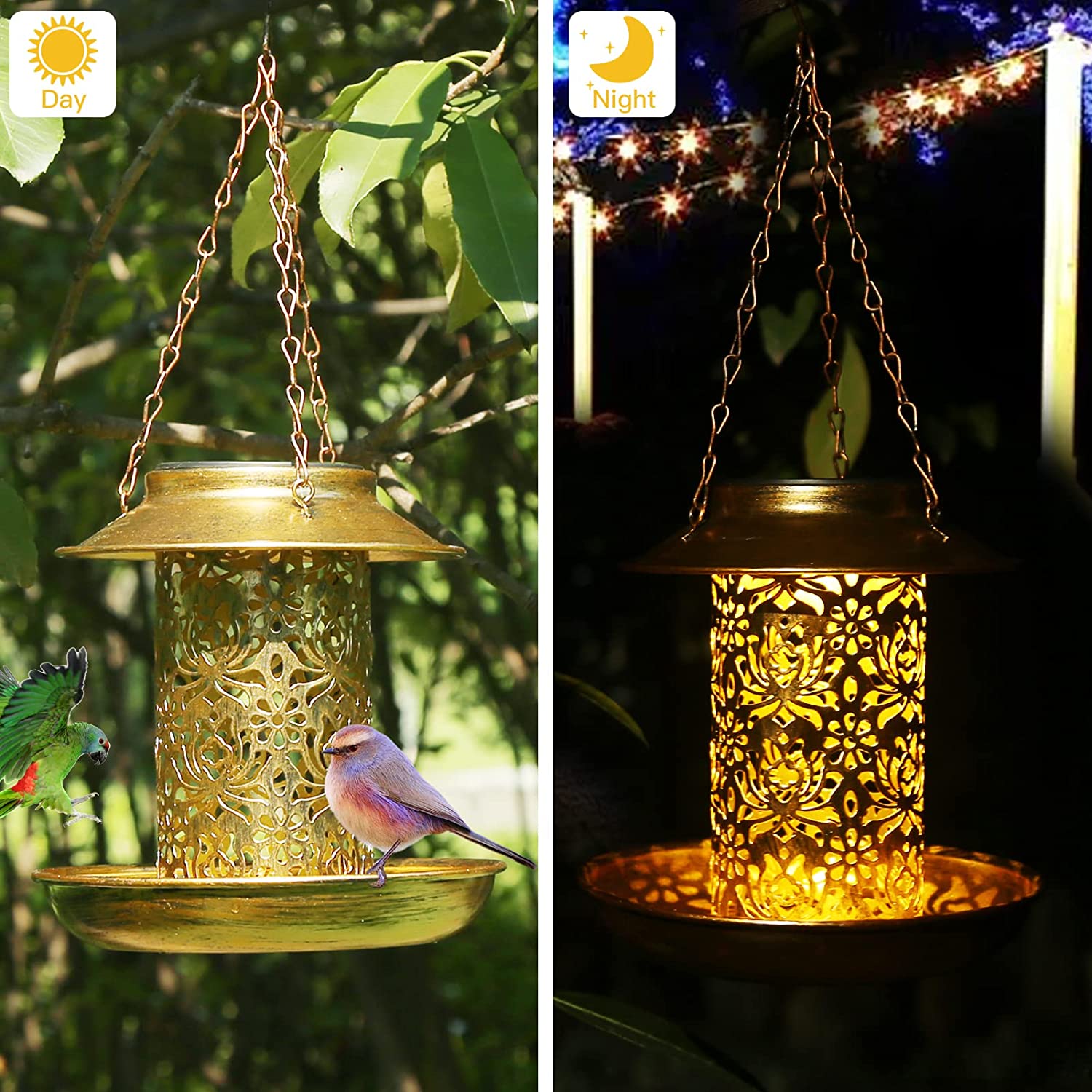 Solar Bird Feeder Metal Outdoo - огляд і ціна Outdoor Lighting Ideas For House