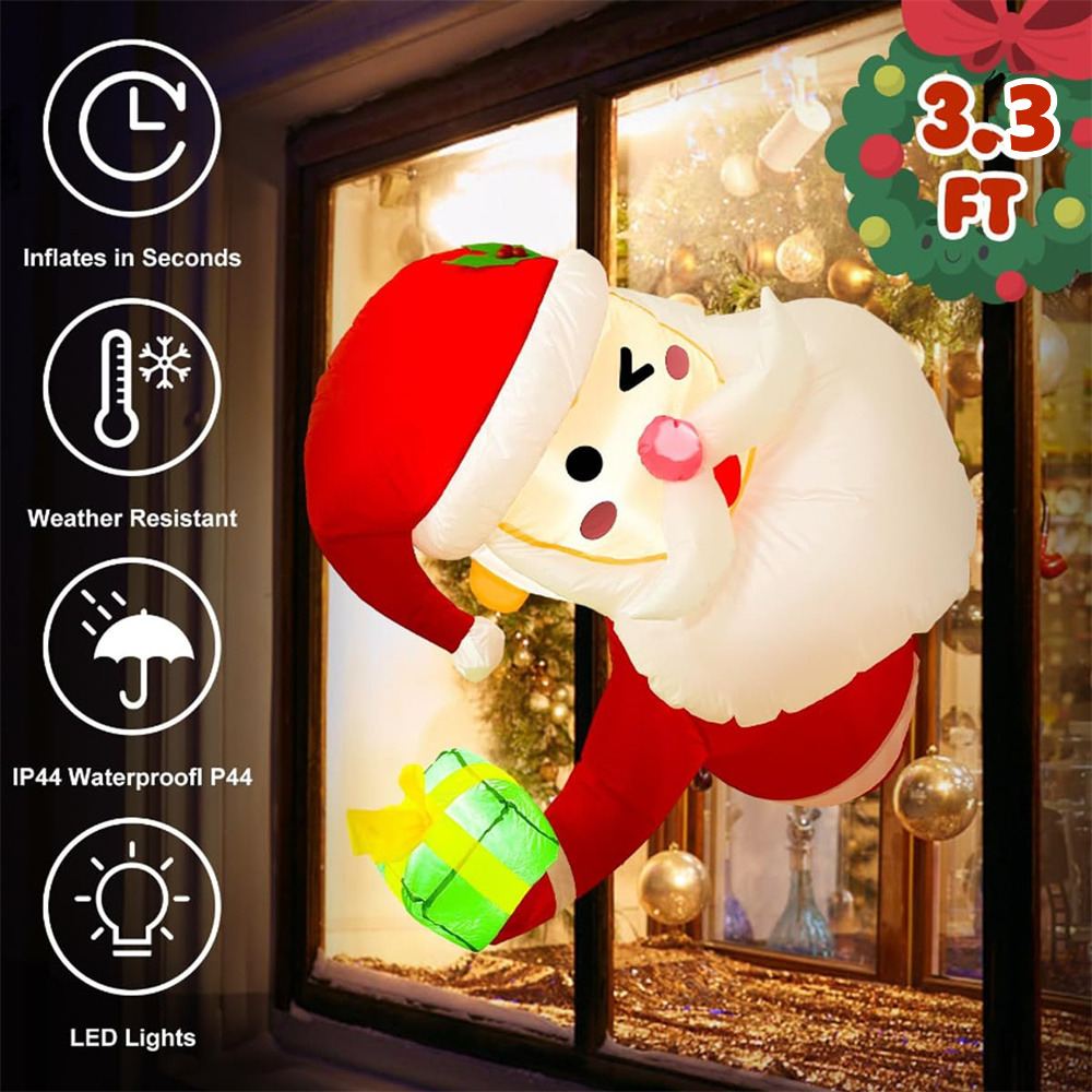 3.5Ft Christmas Inflatable San - огляд і ціна Xmas Outdoor Lighting Decorations