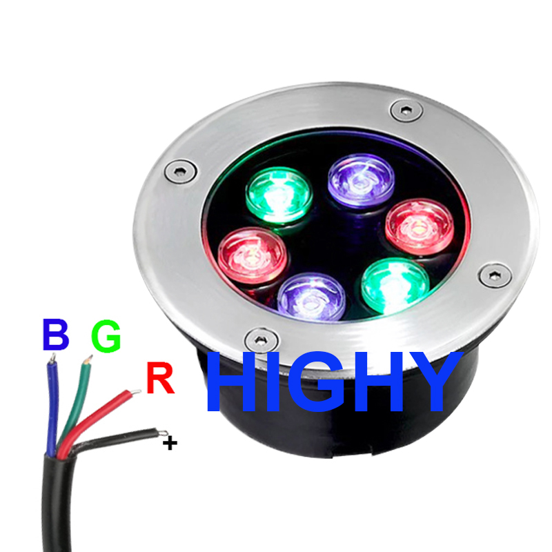4-wire RGB LED Underground Lig - огляд і ціна Outdoor Lighting Underground Wiring