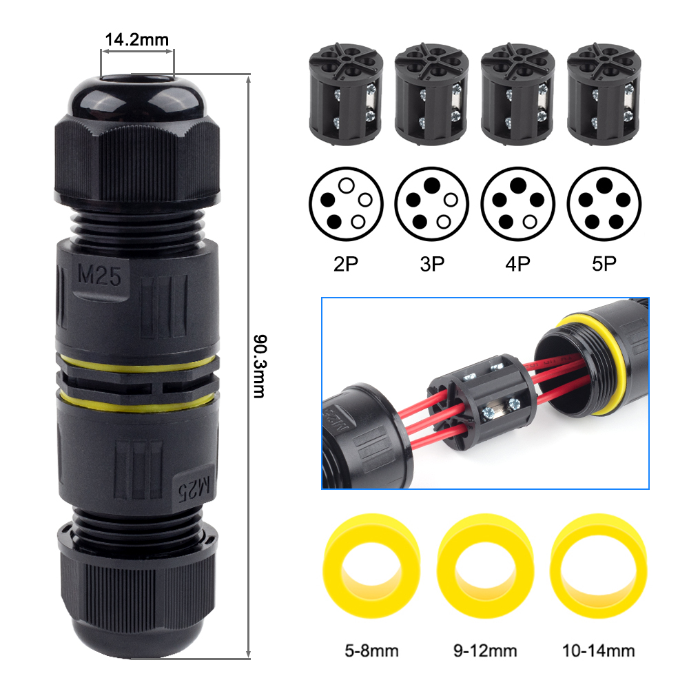 IP68 M25 Cable Connector Outdo - огляд і ціна Outdoor Lighting Connectors
