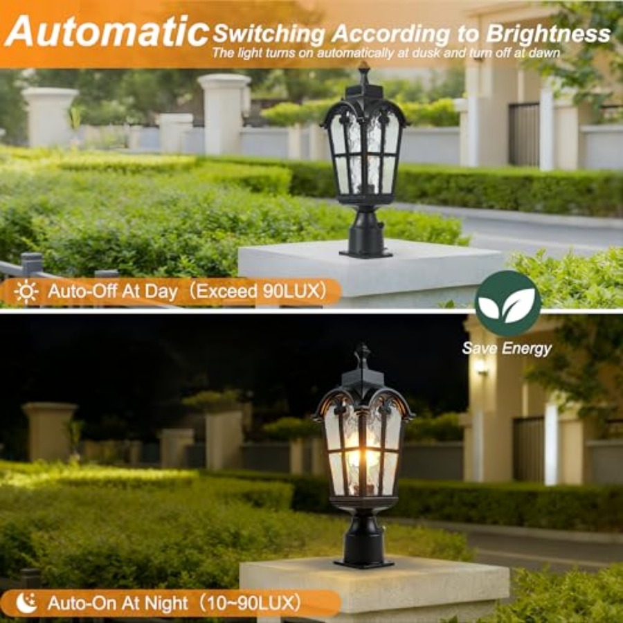 Sensor Outdoor Post Lights Wat - огляд і ціна Outdoor Lighting Fixtures
