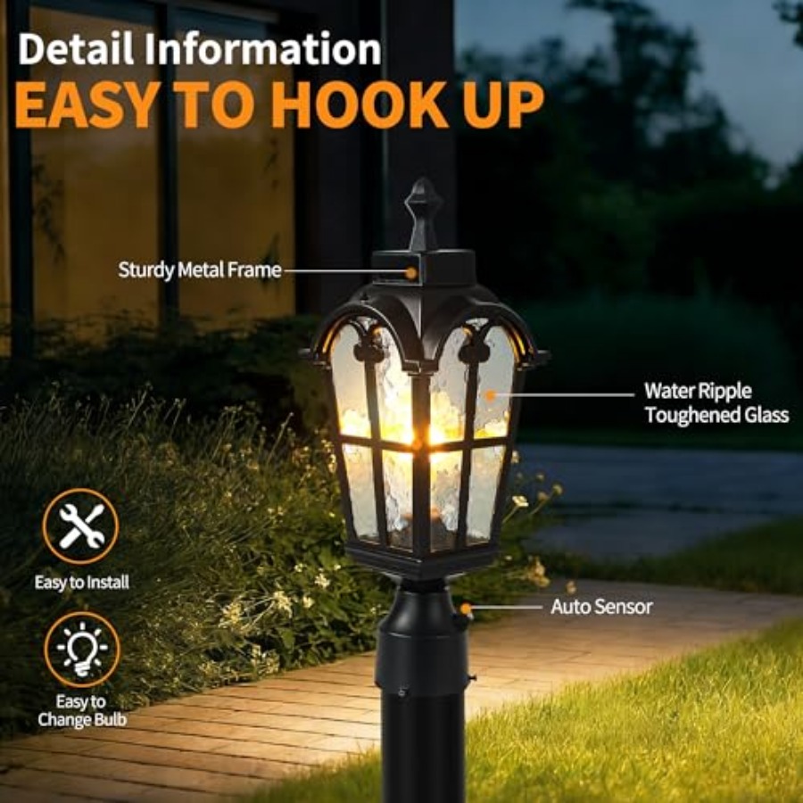 Sensor Outdoor Post Lights Wat - огляд і ціна Outdoor Lighting Fixtures