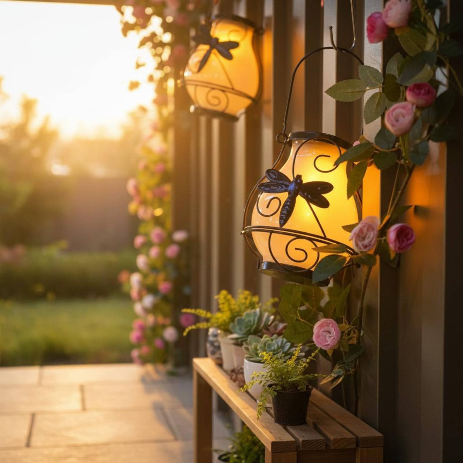 Solar Butterfly Lantern Waterp - огляд і ціна Outdoor Lighting Patio