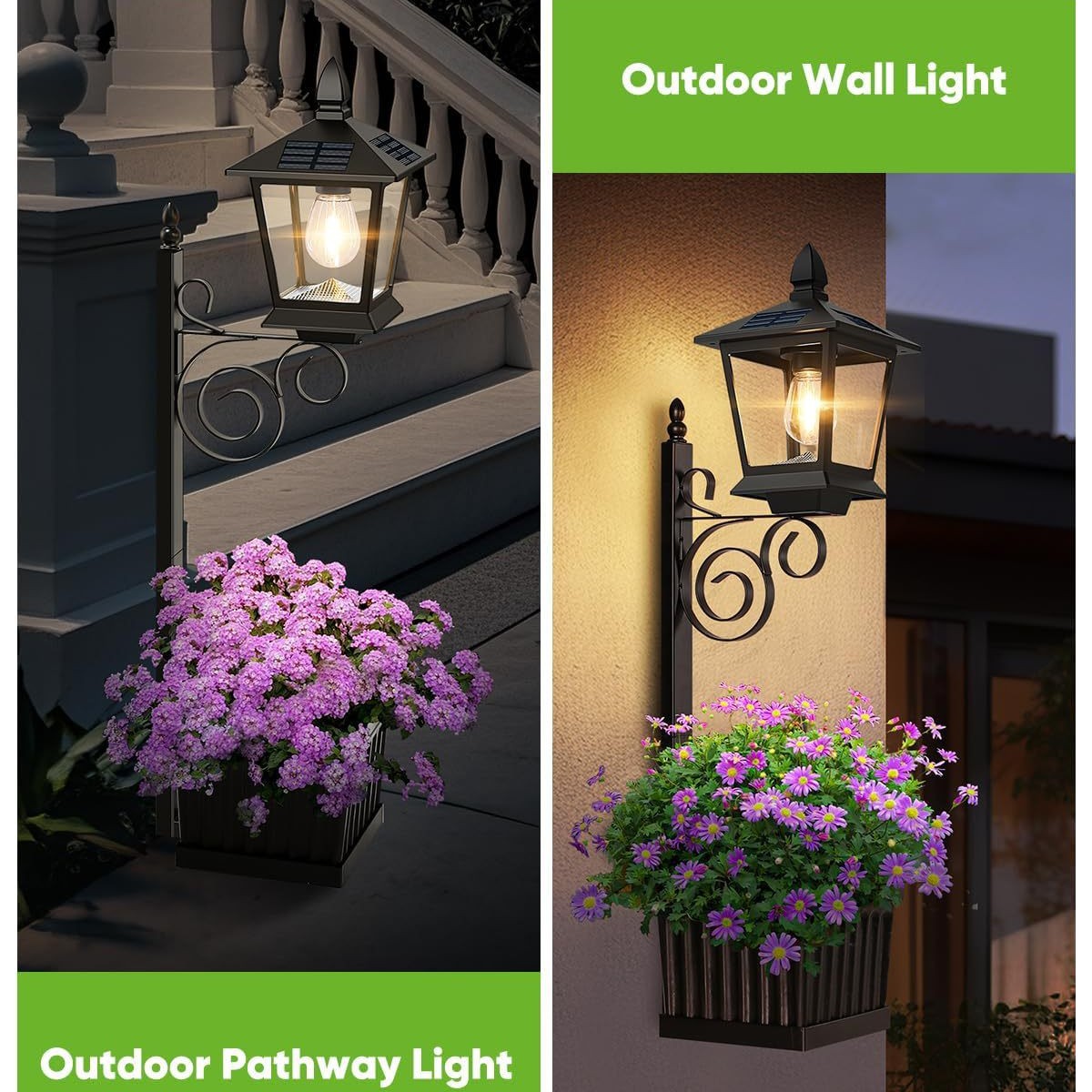 2 in 1 Solar Planter Lamp Wate - огляд і ціна Outdoor Lighting Patio