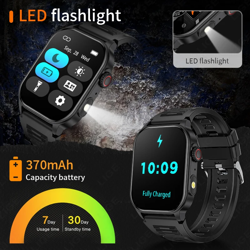 LIGE 2026 Outdoor Smart Watch  - огляд і ціна Outdoor Lighting Track