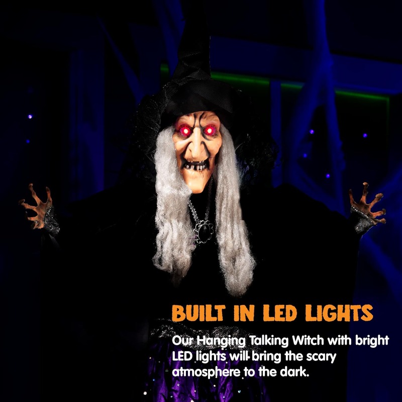 47'' Animated Witch Halloween  - огляд і ціна Outdoor Lighting Effects