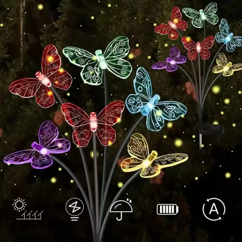 Solar Powered Butterfly Lights - огляд і ціна Outdoor Lighting Patio