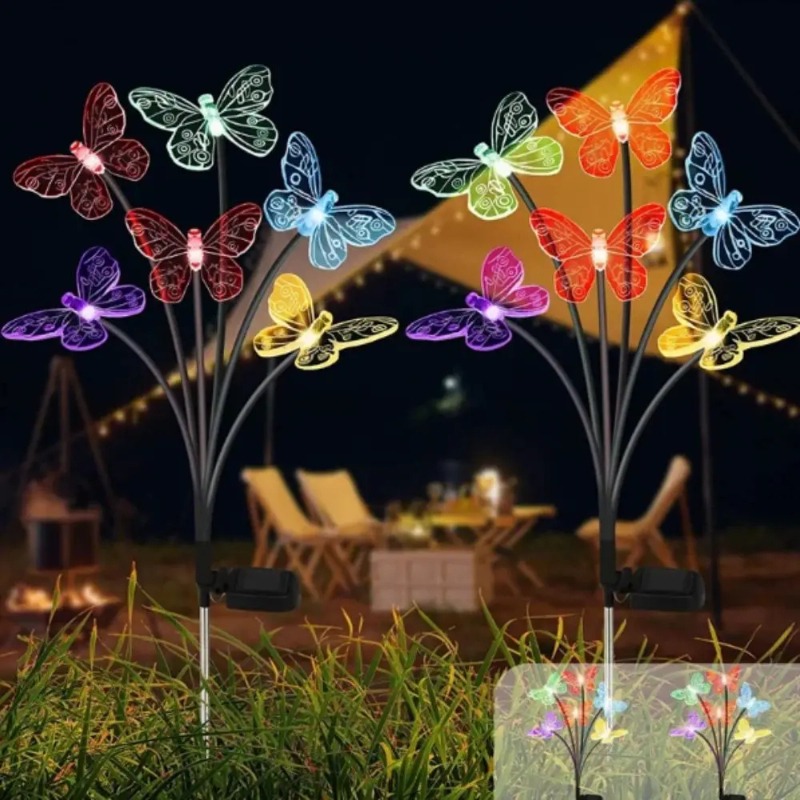 Solar Powered Butterfly Lights - огляд і ціна Outdoor Lighting Patio