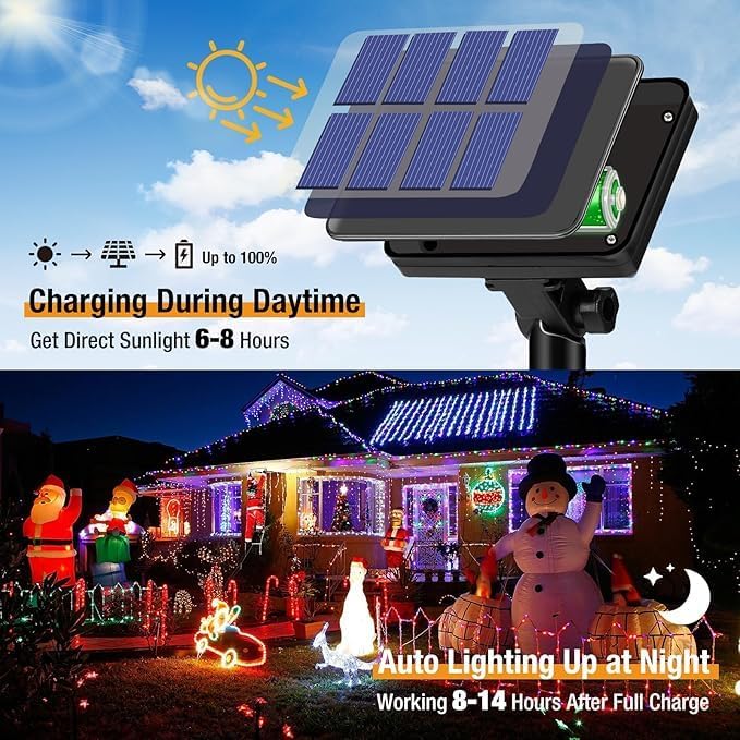 Christmas Outdoor Solar String - огляд і ціна Xmas Outdoor Lighting Decorations