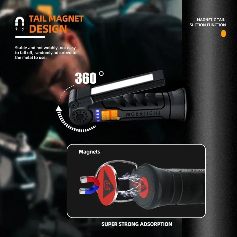 Portable LED COB Search Lights - огляд і ціна Outdoor Lighting Battery