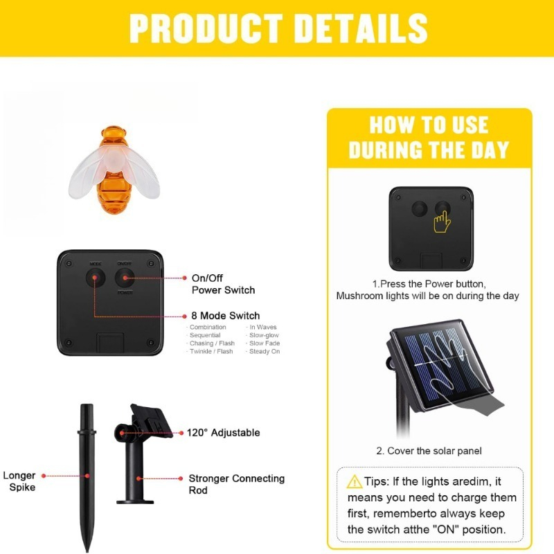 Solar Bee String Light 7m 50 L - огляд і ціна Lighting Wedding Outdoor