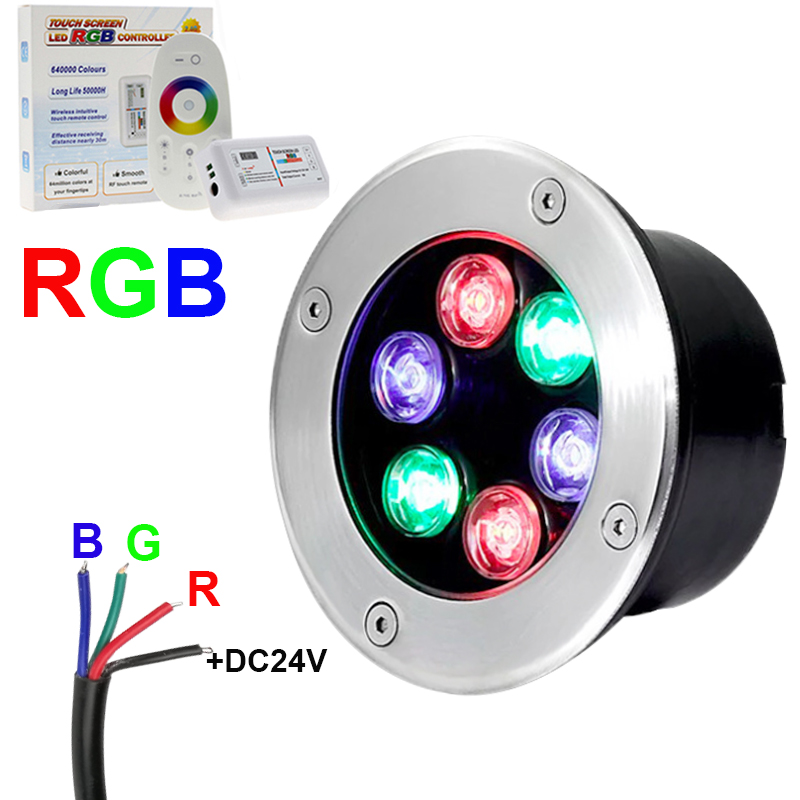 4-wire RGB LED Underground Lig - огляд і ціна Outdoor Lighting Underground Wiring