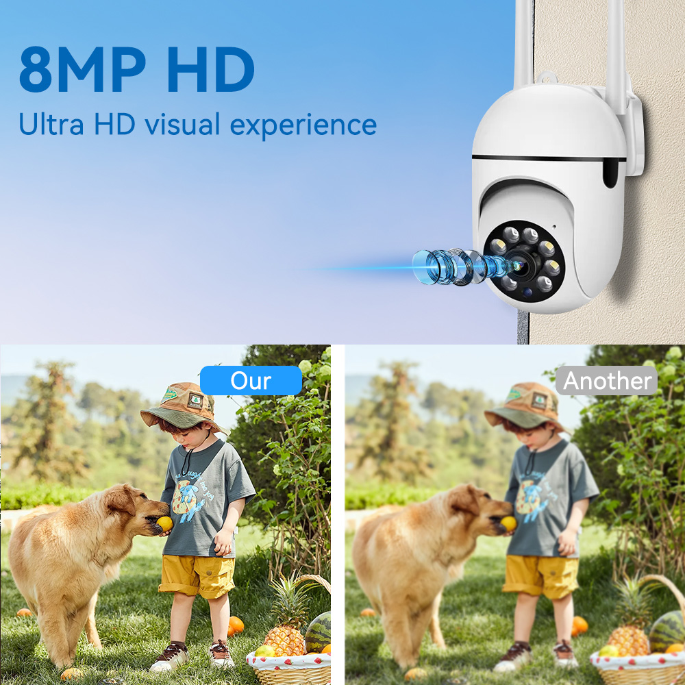 8MP 2.4G Wifi IP CCTV Camera C - огляд і ціна Outdoor Lighting Track
