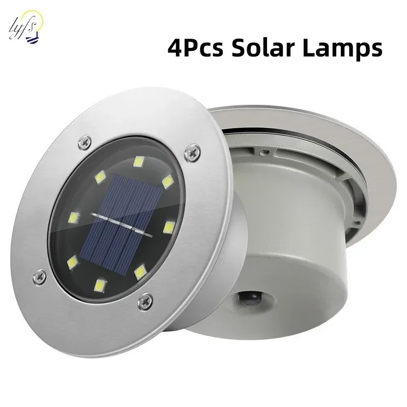 4Pcs LED Solar Garden Lights O - огляд і ціна Deck Step Light