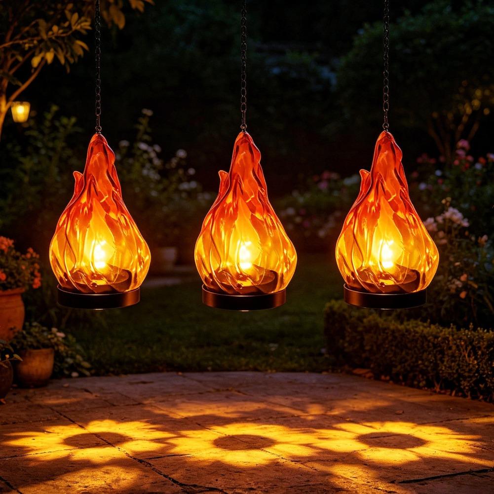 Solar Flame Hanging Lantern Li - огляд і ціна Outdoor Lighting Patio