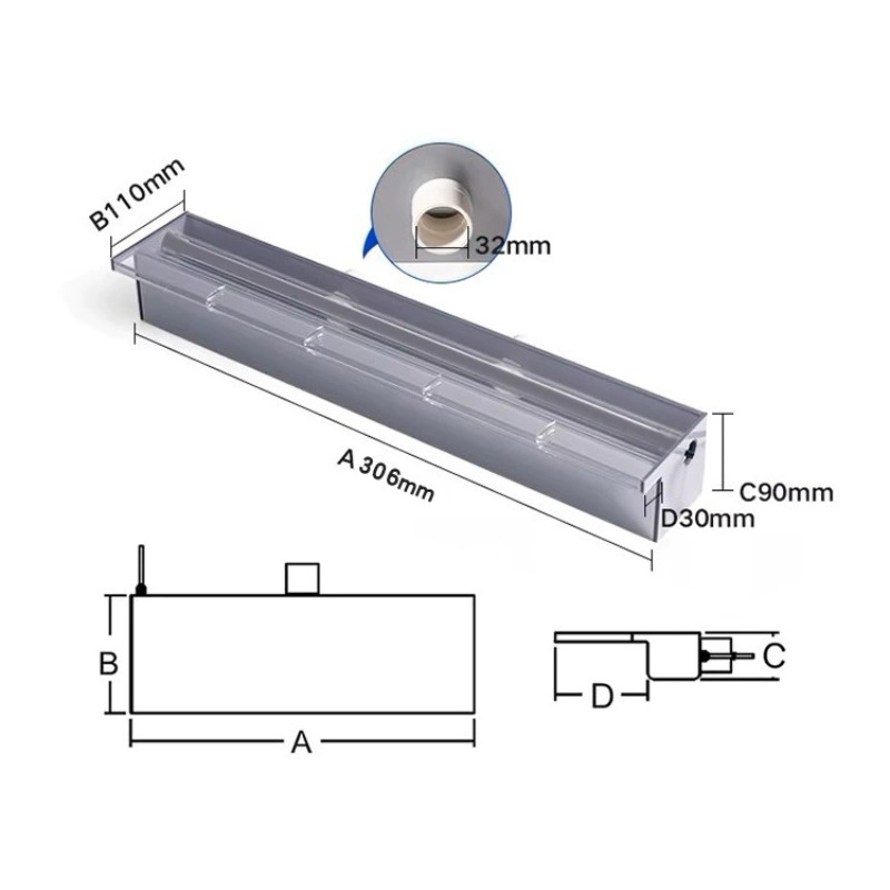 Acrylic Sheer Descent Waterfal - огляд і ціна Landscape Spike Light